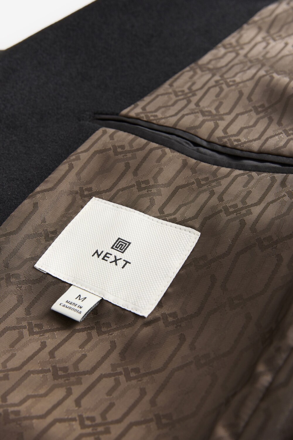 Пальто Next Epsom with wool, черный — фото 4