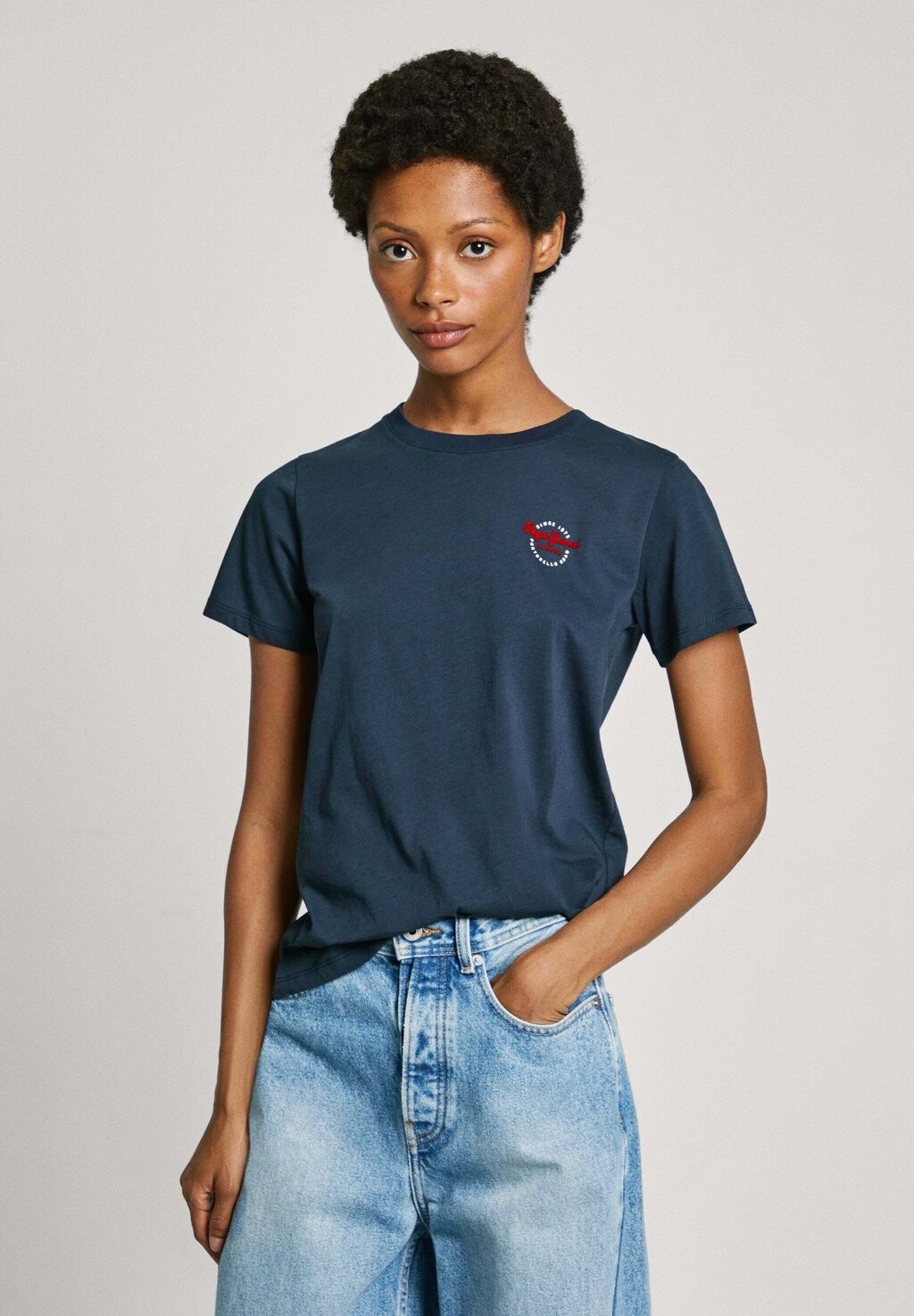 

Футболка с принтом GABRIELA Pepe Jeans, темно-синий