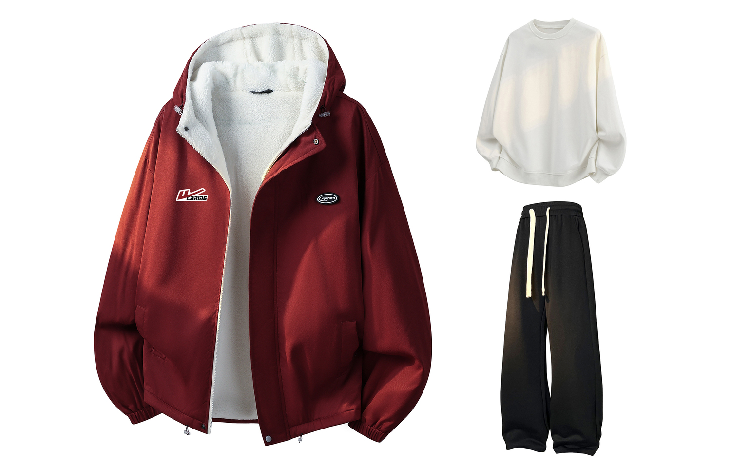 

Повседневная спортивная одежда Unisex WARRIOR, розовыйfinch красный+белый+черный (3 pack diy badge)