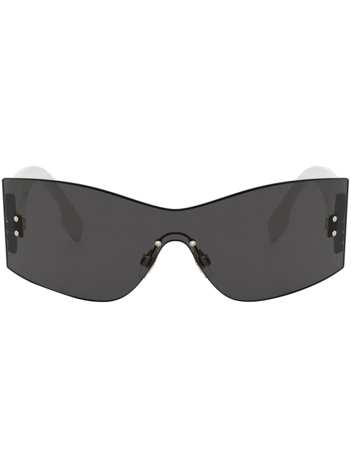 

Burberry Eyewear солнцезащитные очки Bella в безободковой оправе, белый