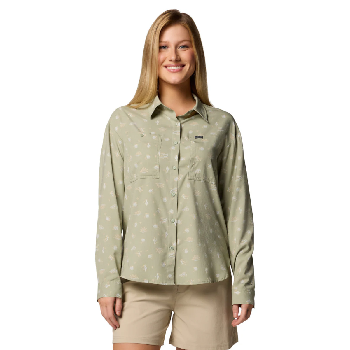 

Женская рубашка Columbia Silver Ridge Utility, зеленый