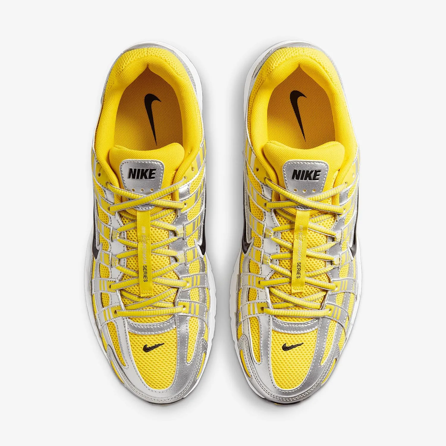 Мужские кроссовки Nike P-6000, металлик серебристый/белый/черный — фото 4