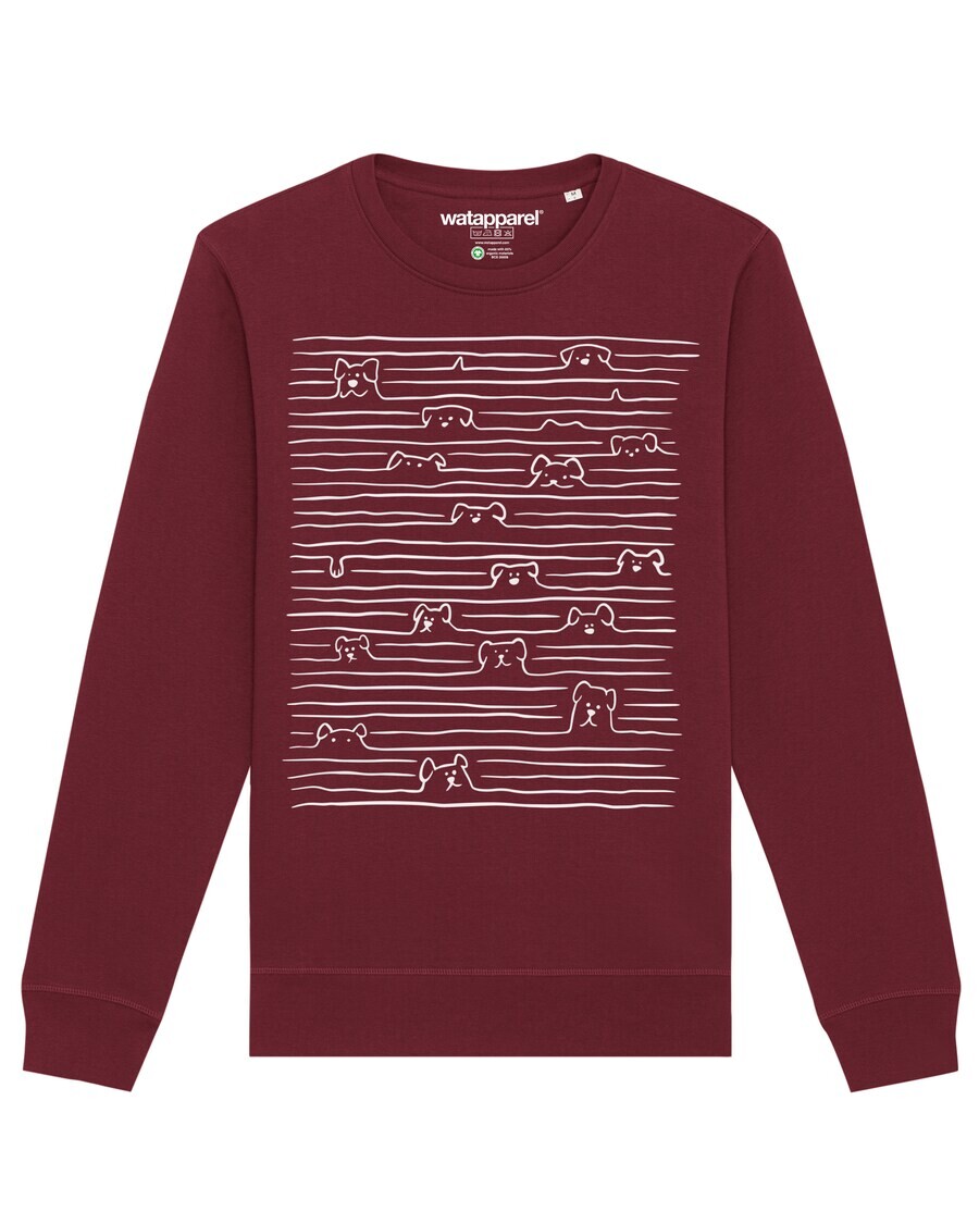 

Свитер Watapparel Sweatshirt Doodle Dogs, бордовый