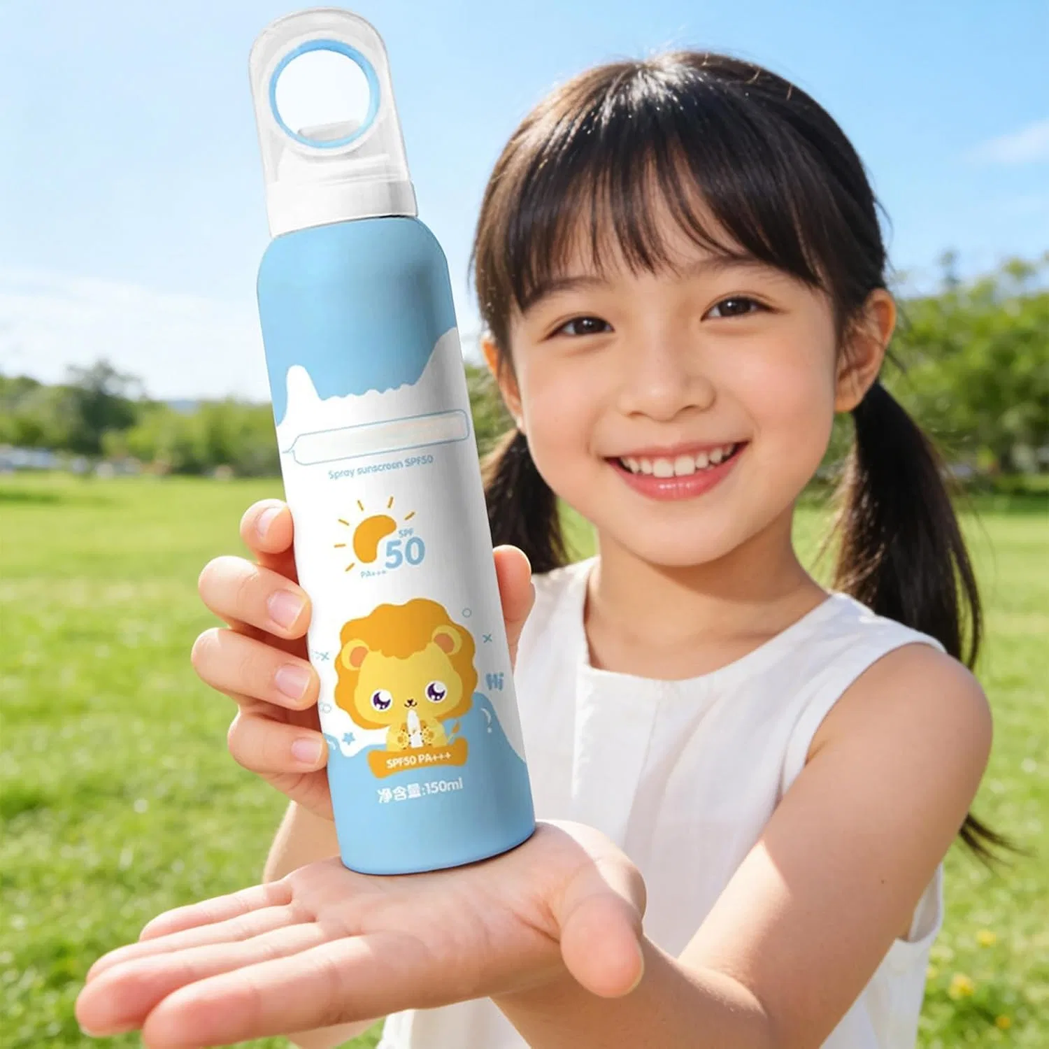 Солнцезащитный спрей Staggw SPF50+ PA+++ 150 мл, синий — фото 3