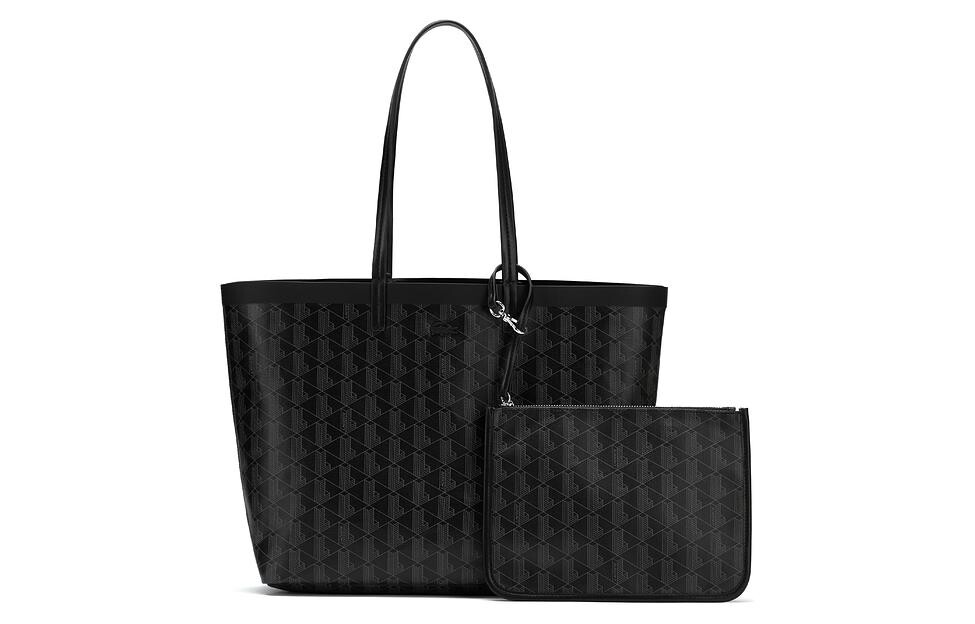 

LACOSTE Женская сумка, Black and Gray, Черный, LACOSTE Женская сумка, Black and Gray