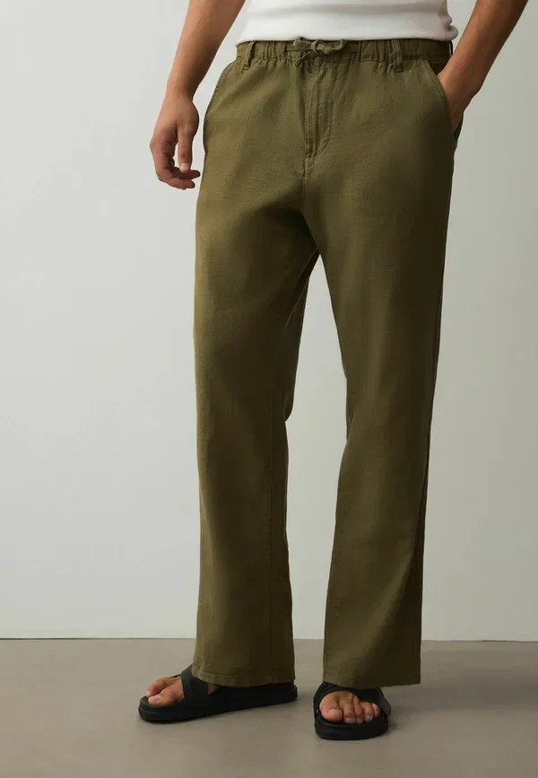 Брюки Next, khaki green, хаки