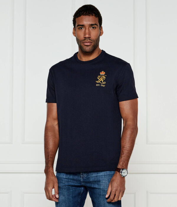 

Футболка Polo Ralph Lauren с мини принтом, синий