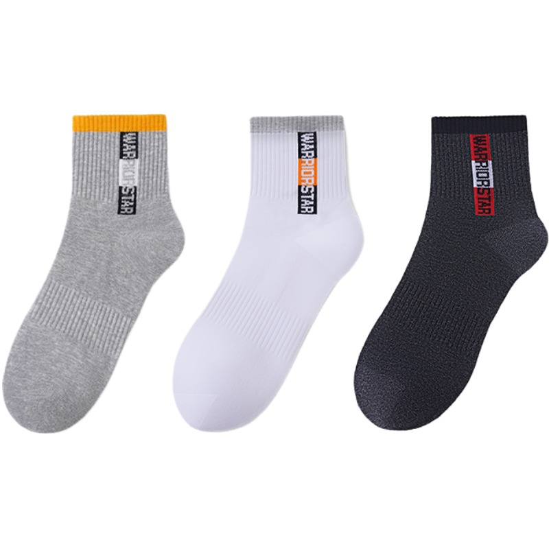 

Носки Crew Unisex 3 шт WARRIOR, mixed color[crew/antibacterial]3 pack