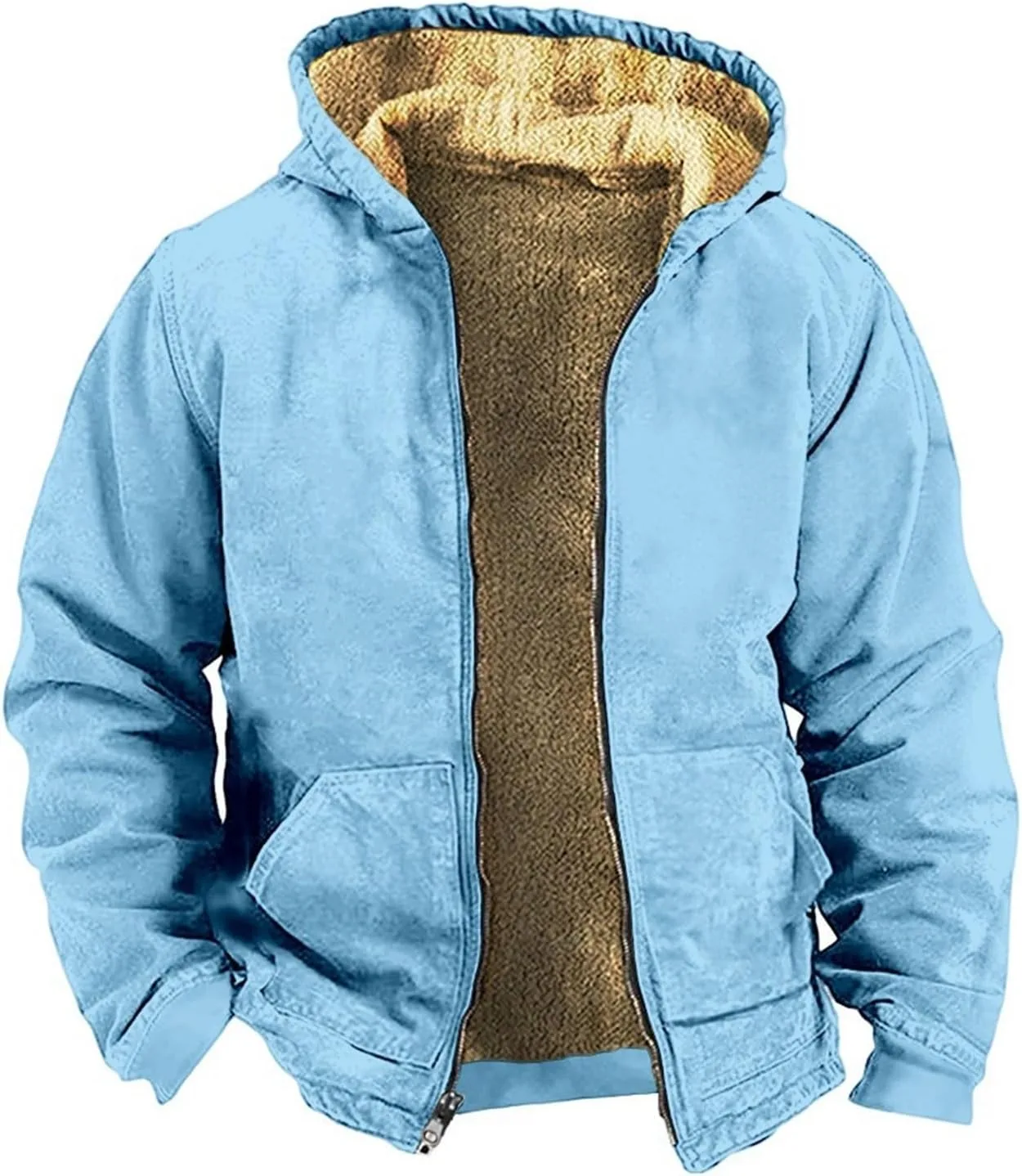 

Мужская толстовка с капюшоном, на молнии, с карманом