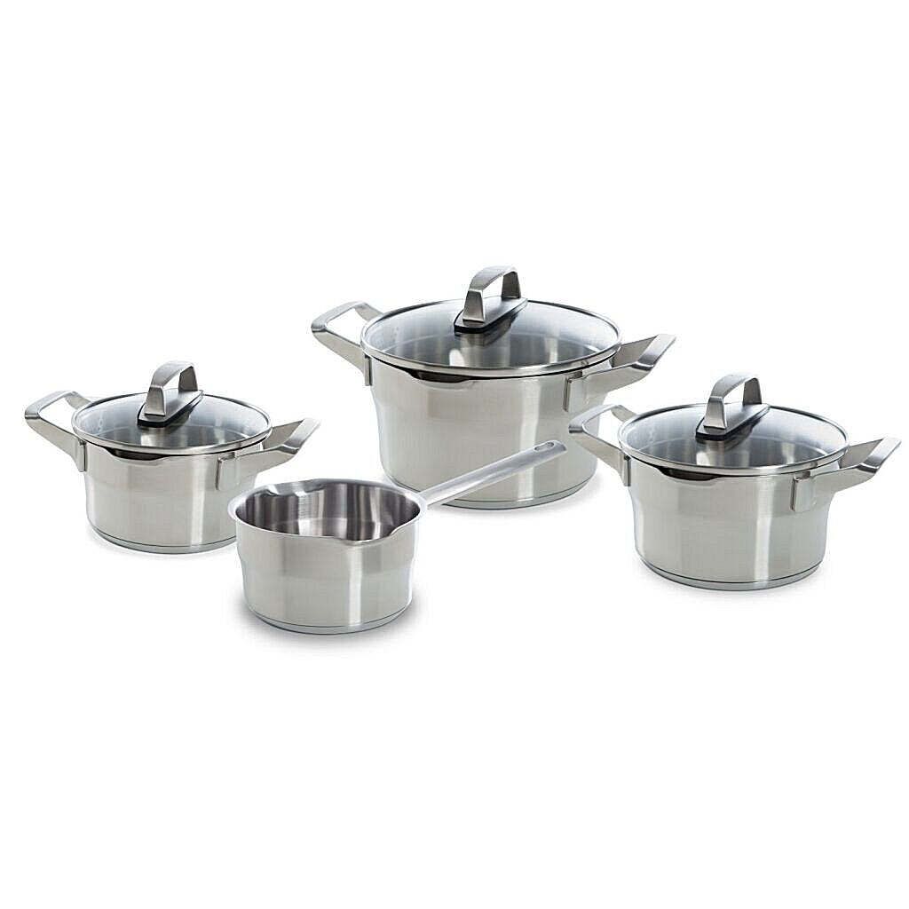 

BK COOKWARE B4431.004 BK Premium+ Набор кастрюль из 4 предметов (нержавеющая сталь 18/10, стекло) BK-Cookware