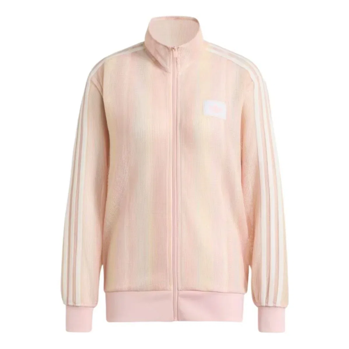 Куртка Adidas Summer Glow Knitted Firebird Track Top, цвет «песочный розовый», KY2031