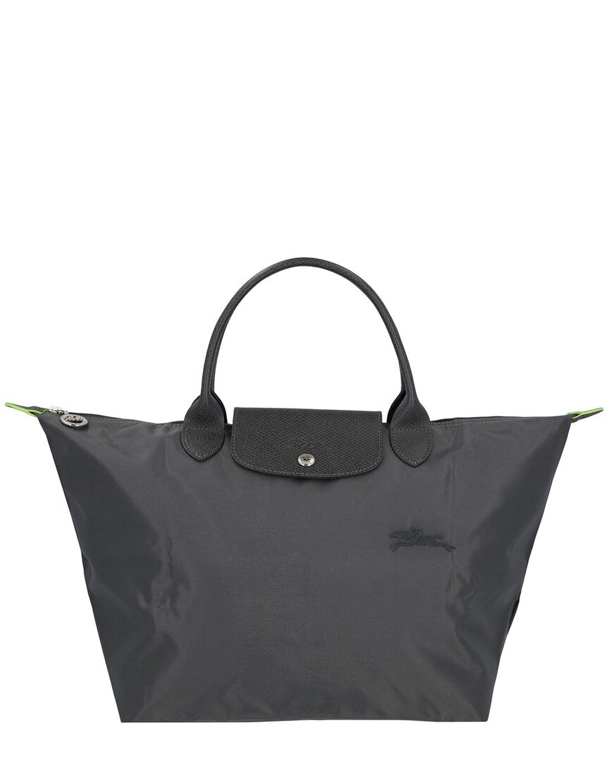 

Сумка Longchamp Le Pliage зеленого цвета среднего размера из холста