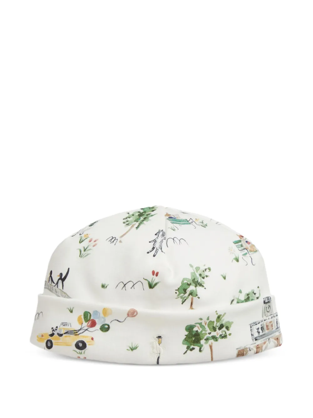 

Шапка бини с принтом POLO RALPH LAUREN KIDS, белый