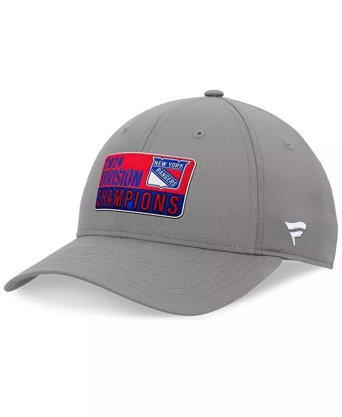 

Мужская серая регулируемая кепка New York Rangers 2024 Metropolitan Division Champions Fanatics, серый