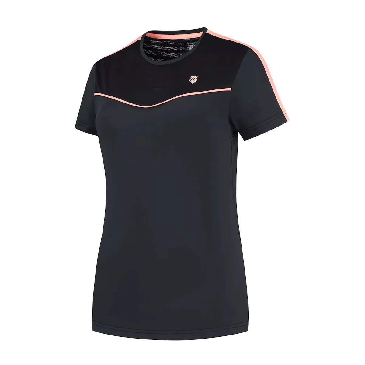 

Футболка K·Swiss Hypercourt Round Neck Top 2 женская для тенниса и паделя K-Swiss, черный