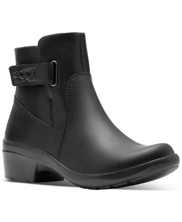 Коллекция женских ботильонов Angie Serena на танкетке Clarks, черный