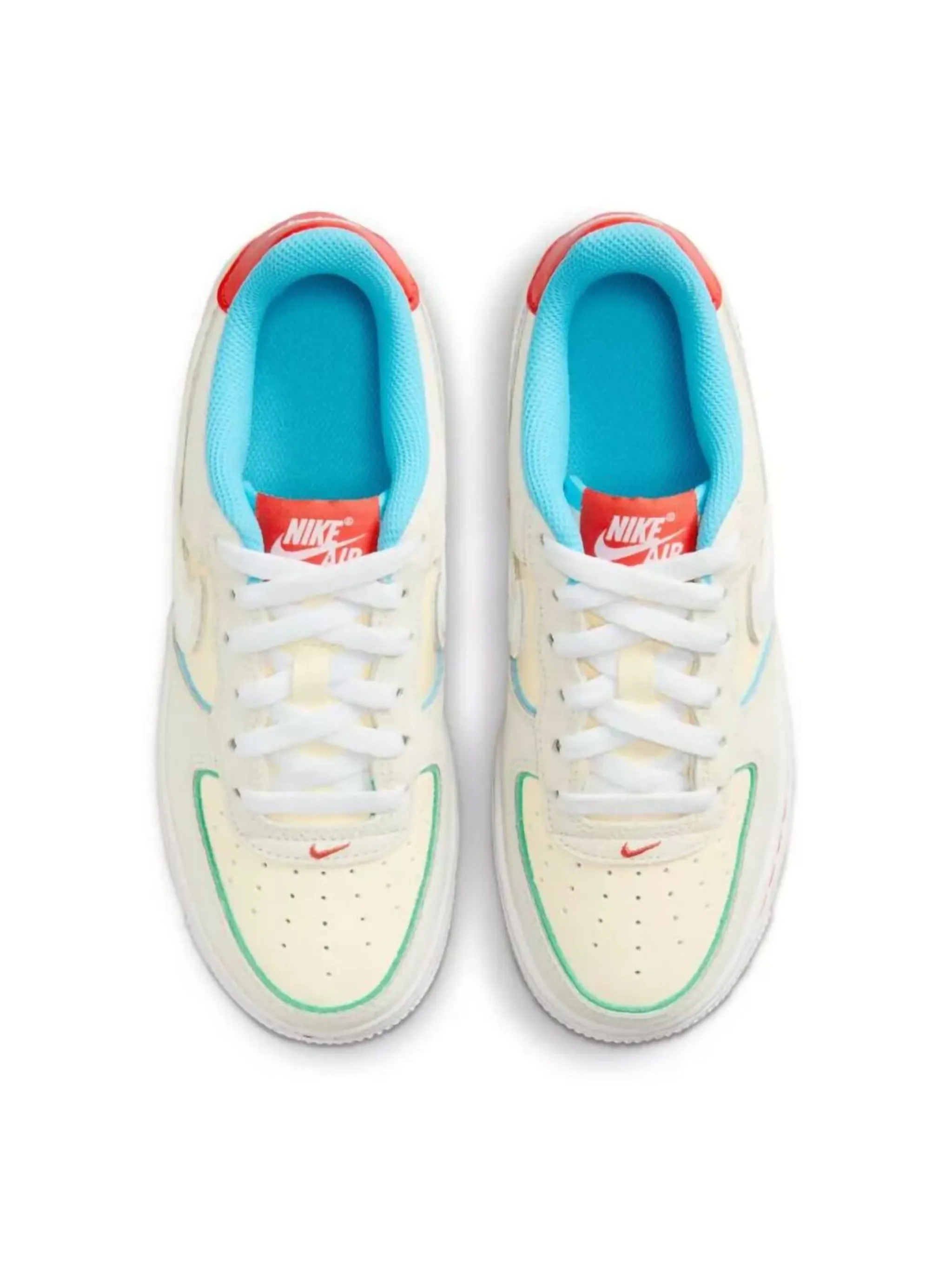 Кроссовки Air Force 1 Low LV8 Holiday Cookies Nike Kids, кремовый — фото 2