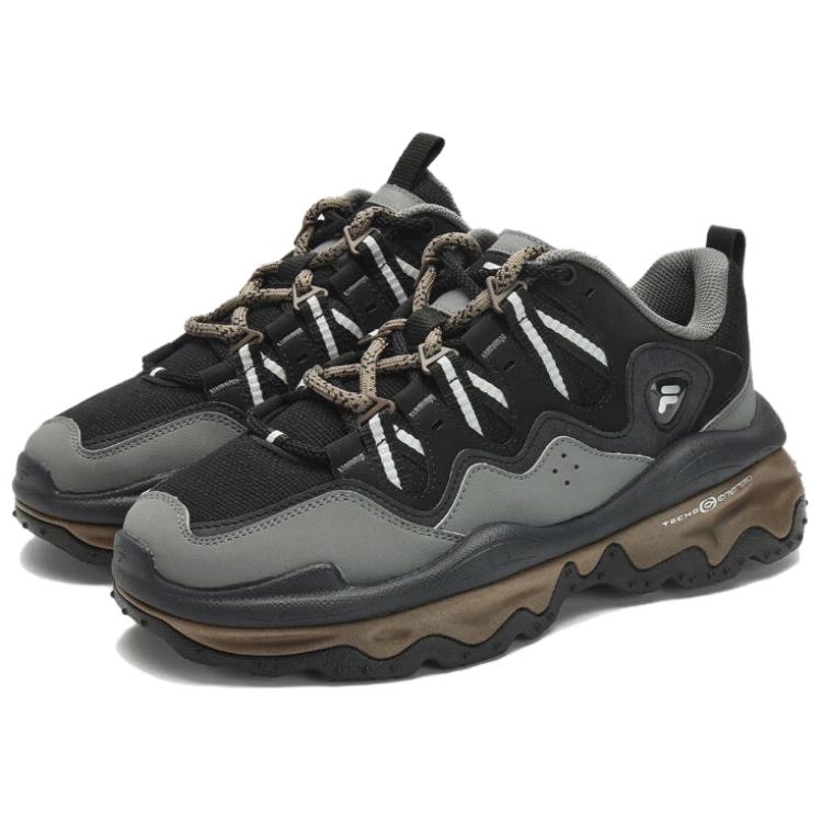 FILA FUSION Кроссовки QD 96 DX Low Top мужские серо-черные, цвет Gray Black — фото 4