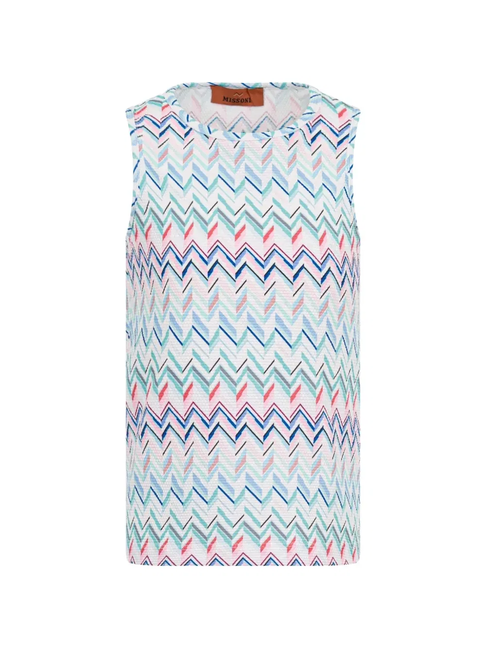 Топ с узором зигзаг Missoni Kids, белый