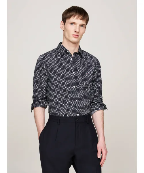 

Рубашка Slim fit Tommy Hilfiger, черный