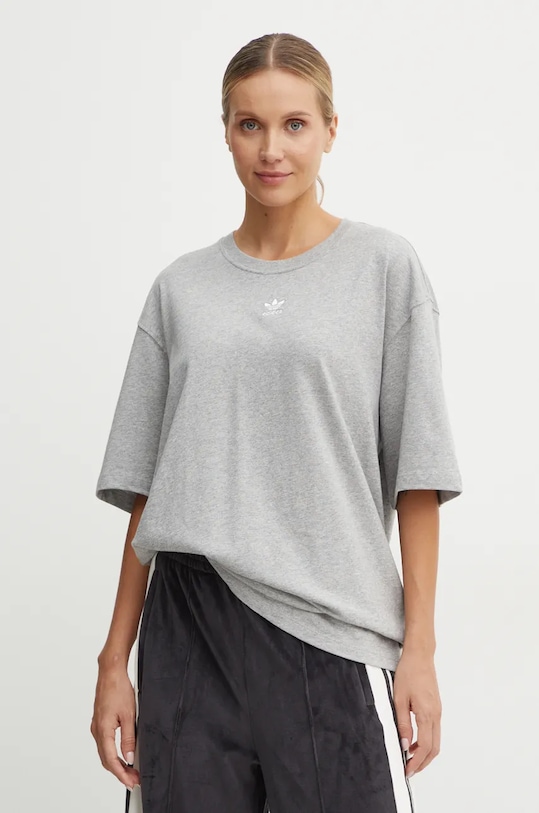 

Хлопковая футболка Essential Adidas Originals, серый