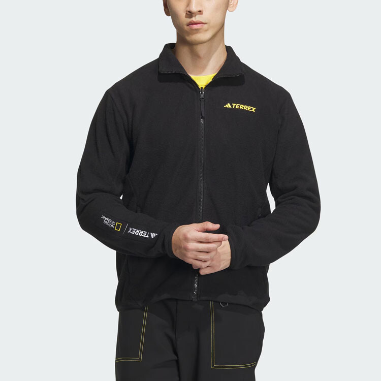 National Geographic X National Geographic Cobranded Section Jacket Men Wonder Beige/Black Adidas, черный — фото 4