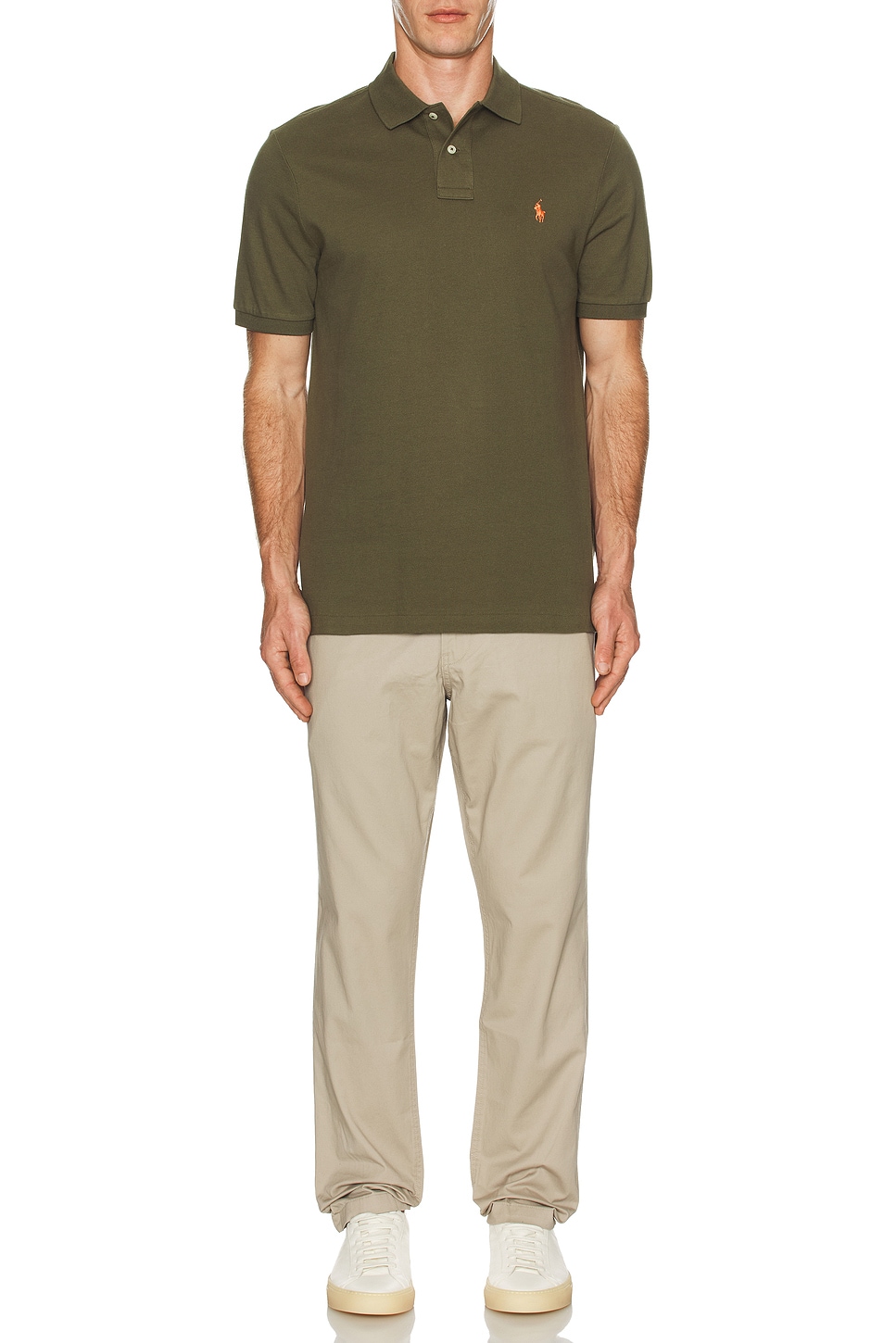 

Поло с коротким рукавом из сетчатой ткани Polo Ralph Lauren, Canopy Olive