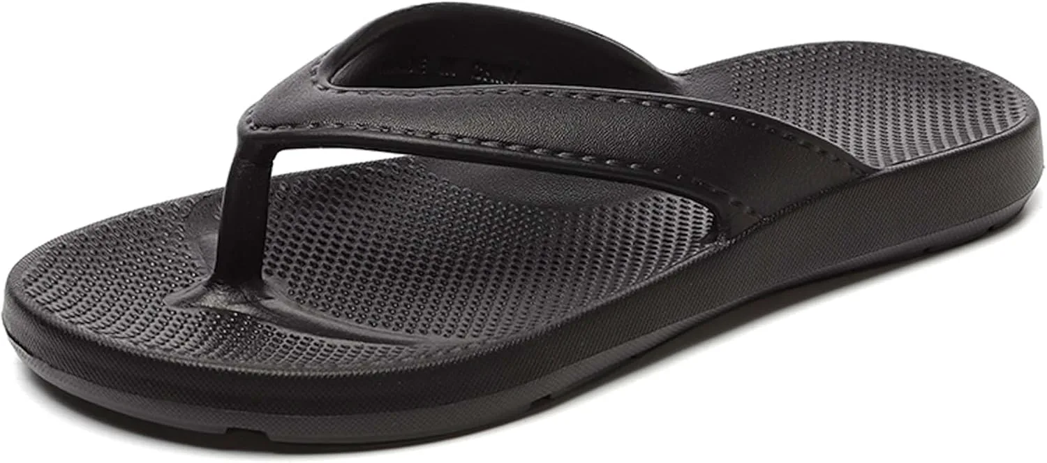 

Мужские летние шлепанцы UANGLI из ЭВА, с узором елочка, для пляжа, легкие, удобные, мягкие, нескользящие, модные и повседневные, черный