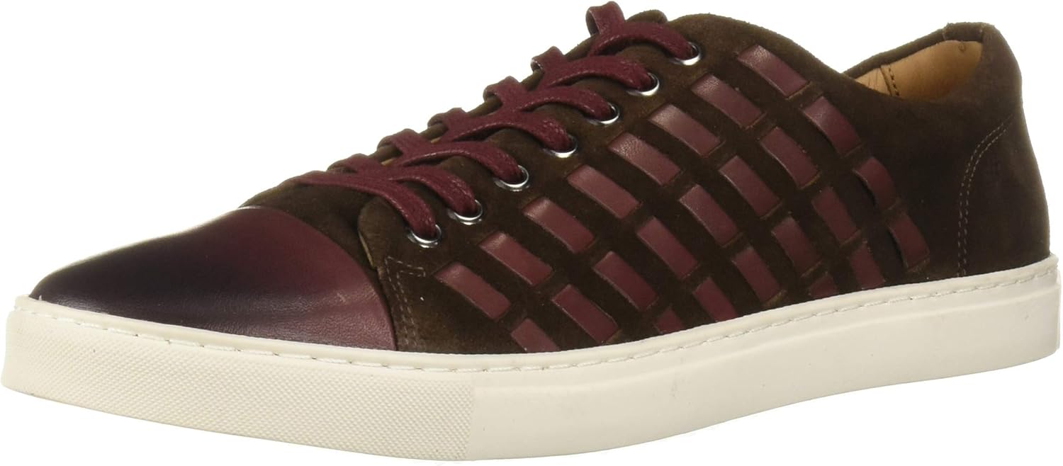 

Мужские кожаные роскошные кроссовки Brothers United с тканой отделкой, коричневый