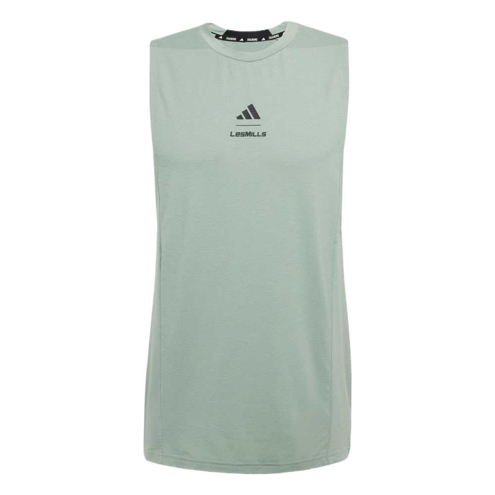 Adidas Топы Les Mills для мужчин зеленый — фото 3