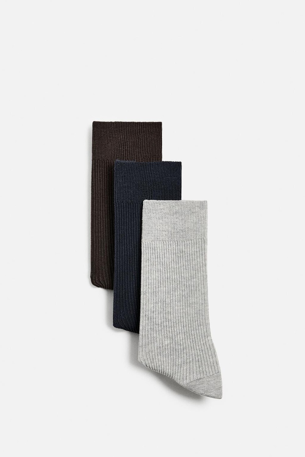 

Упаковка из 3 рубчатых носков ZARA, цвет various