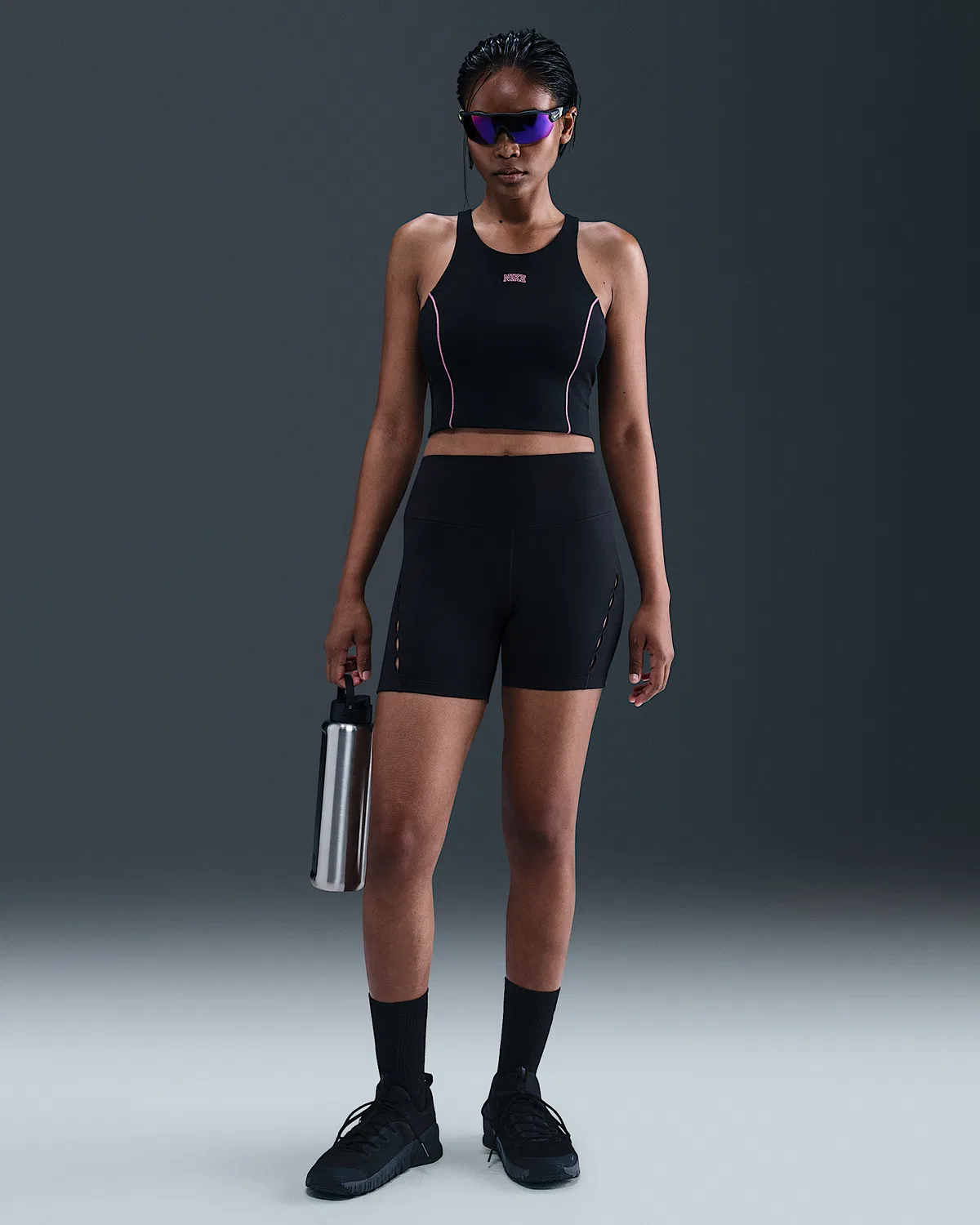 Женский топ-майка Nike One Dri-FIT, Black — фото 4