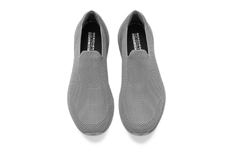 Кроссовки Skechers Lifestyle Shoes Men Low-top Charcoal Gray, серый — фото 4