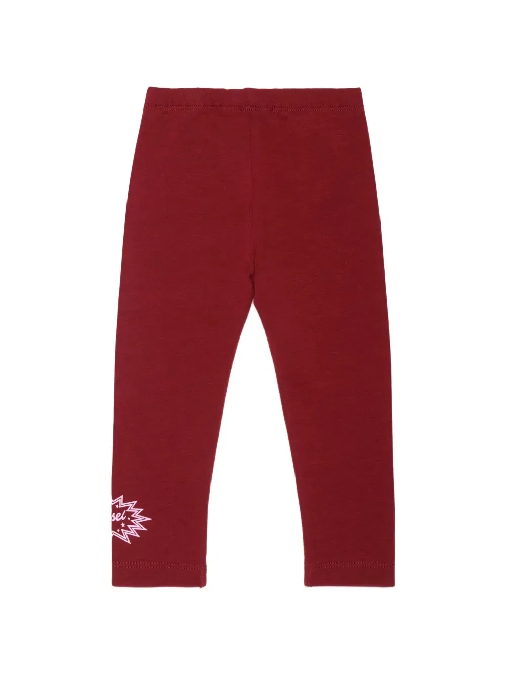 Брюки с логотипом и трикотажной вязкой Diesel Kids, красный — фото 2