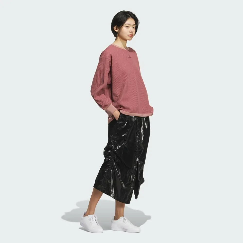 Футболка Luxflow All Days свободного кроя из вафельного флиса Adidas, pink — фото 3
