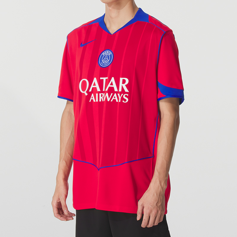 Футболка Paris Saint Germain 2025/26 Stadium Third Men's Dri FIT Total 90 Nike, красный — фото 4