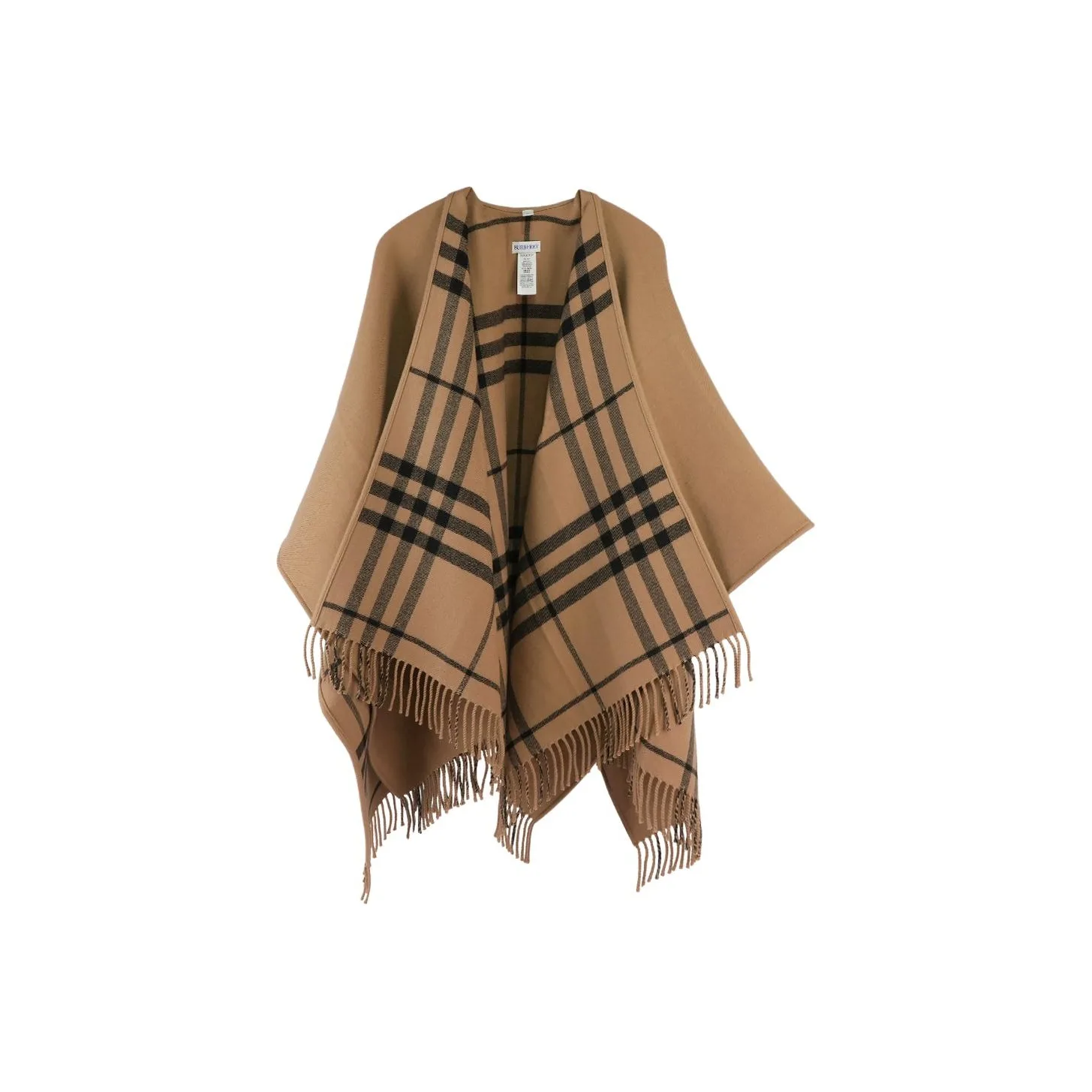 Плащ Burberry, женский, коричневый, стиль главной улицы