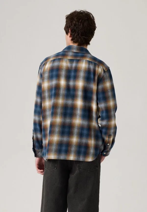 Рабочая рубашка джексона Levi'S, Warwick Plaid Vintage Indigo Flannel — фото 3