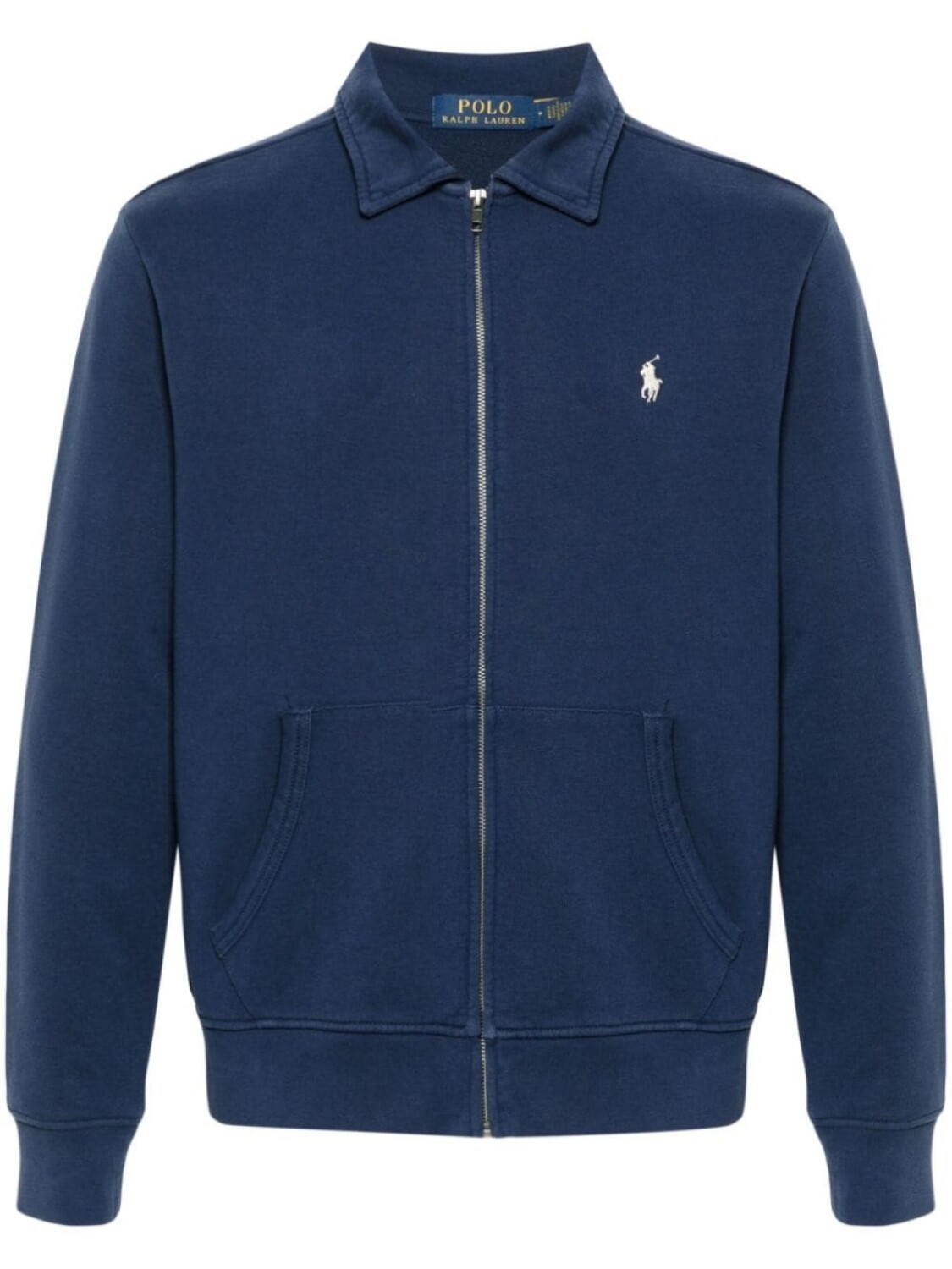 

Polo Ralph Lauren толстовка на молнии с отложным воротником, синий