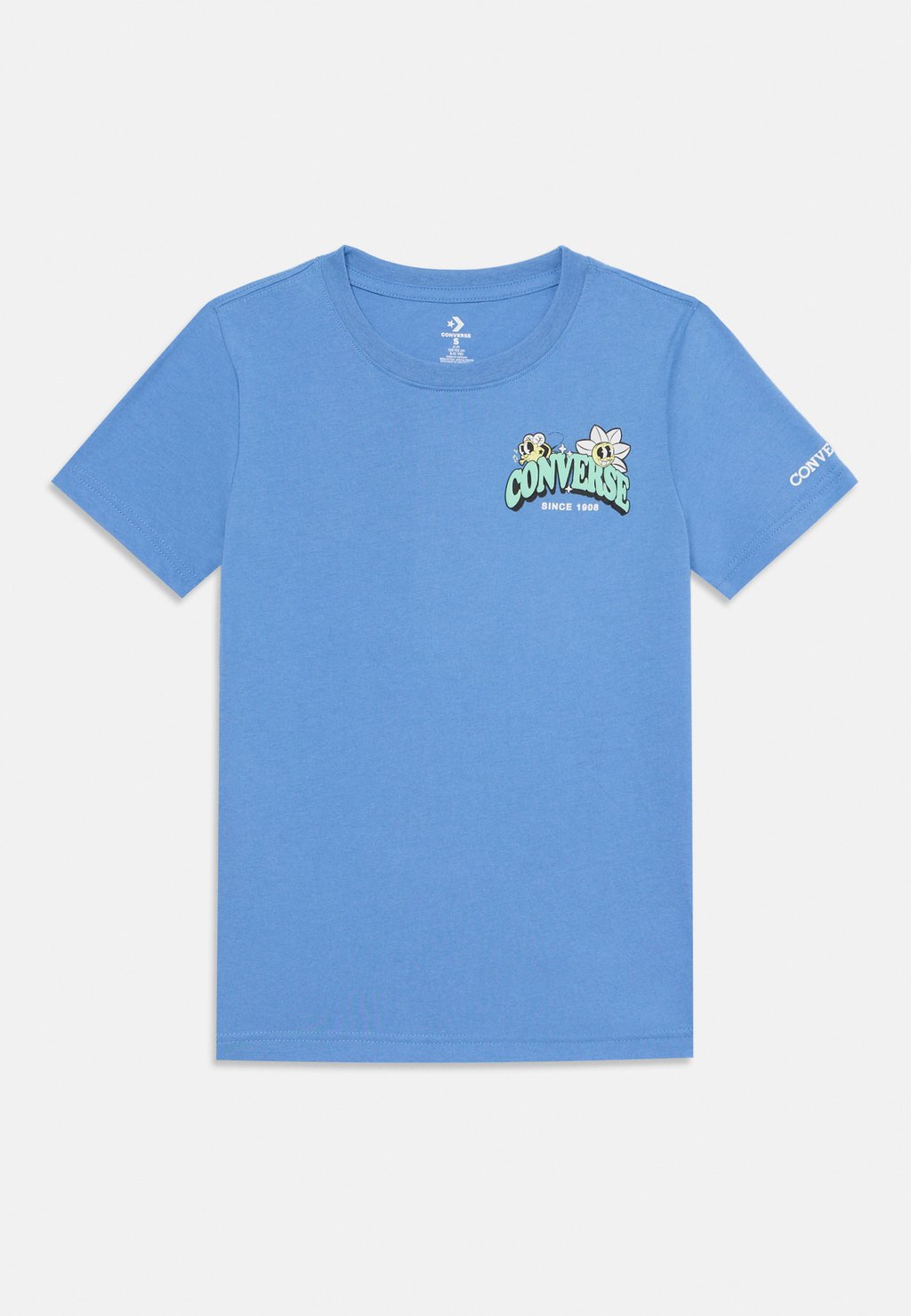 

Футболка с принтом TRAIL MIX FLOWER TEE Converse, цвет Open Sky