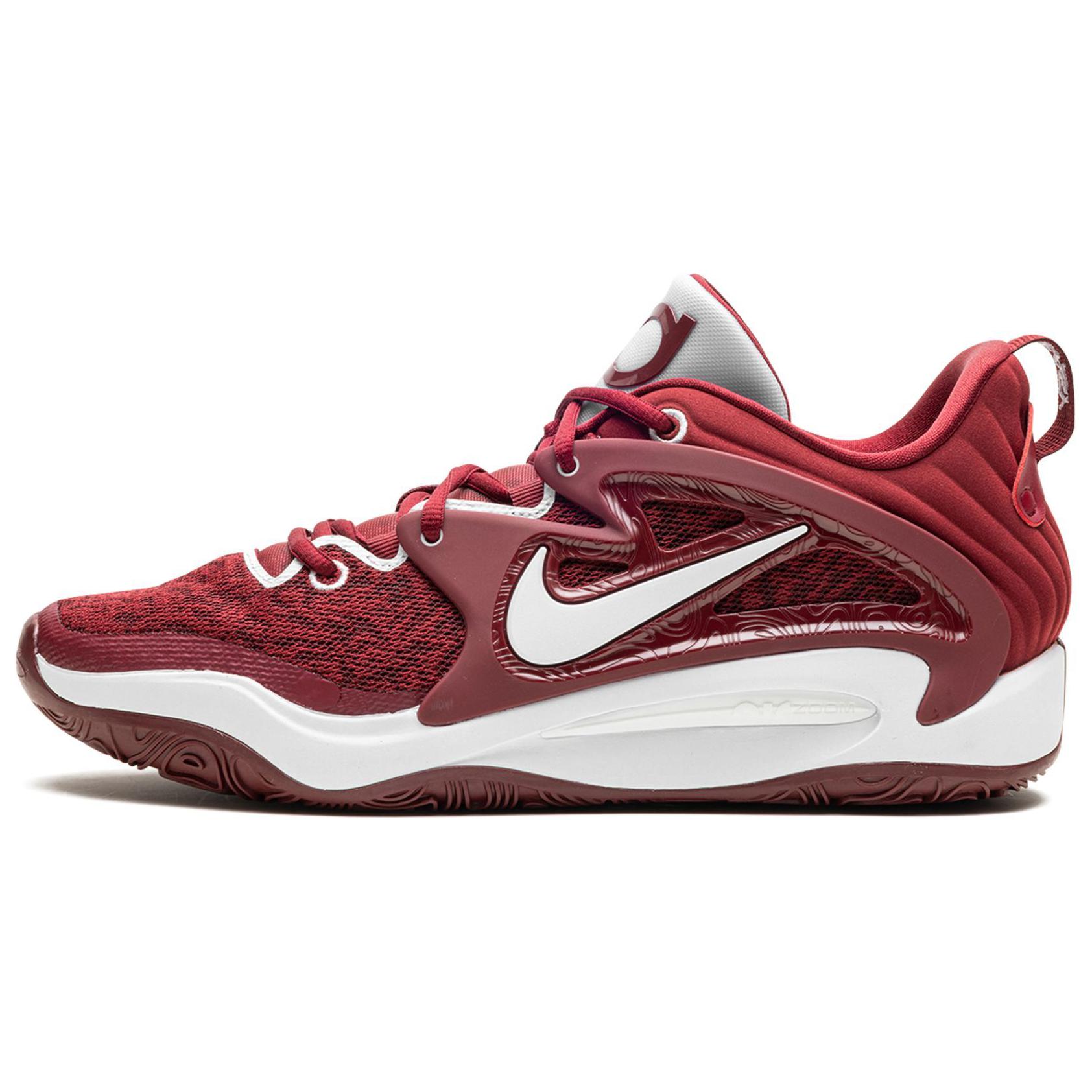 

Nike Баскетбольные кроссовки KD 15 с низким верхом, противоскользящие, износостойкие, мужские, красные, белые