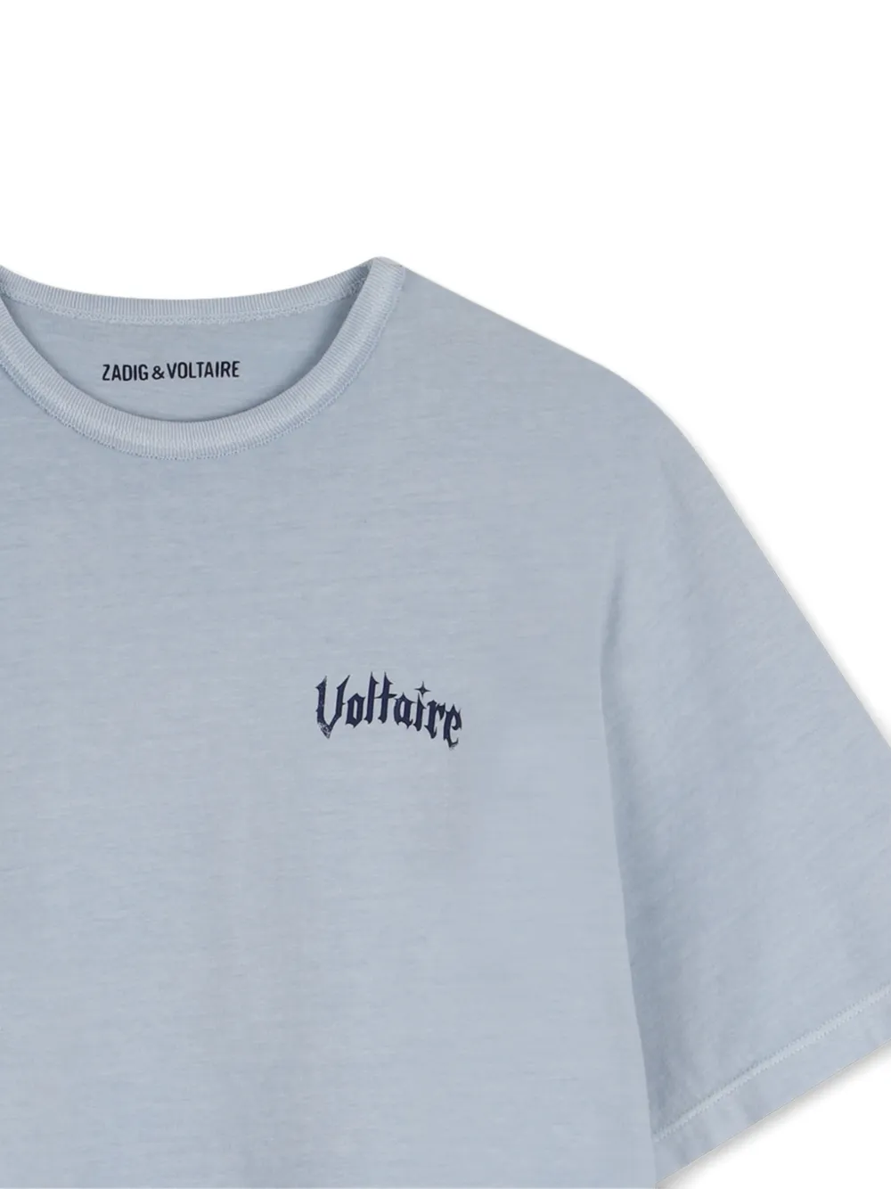 Футболка с принтом Zadig & Voltaire Kids, синий — фото 3