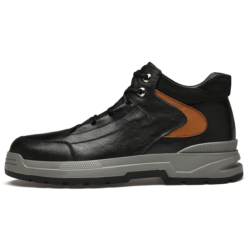 

LAORENTOU Мужские повседневные кроссовки Mid Top с черной флисовой подкладкой, цвет Black Fleece-Lined