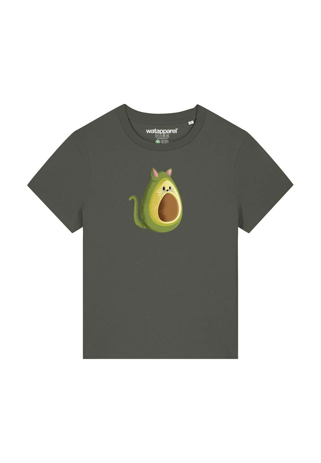 

Футболка с принтом AVOCATO watapparel, хаки