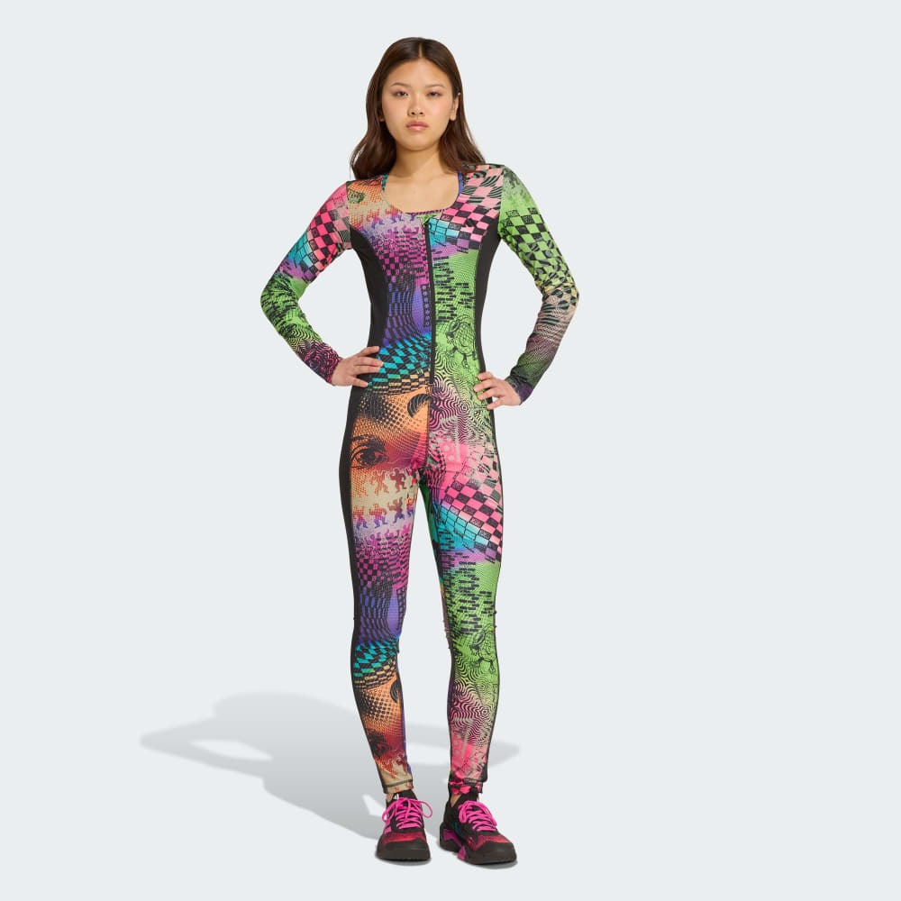 

Боди Adidas x Jeremy Scott Romper Suit, цвет Acid Yellow/Semi Lucid Fuchsia/Active Purple