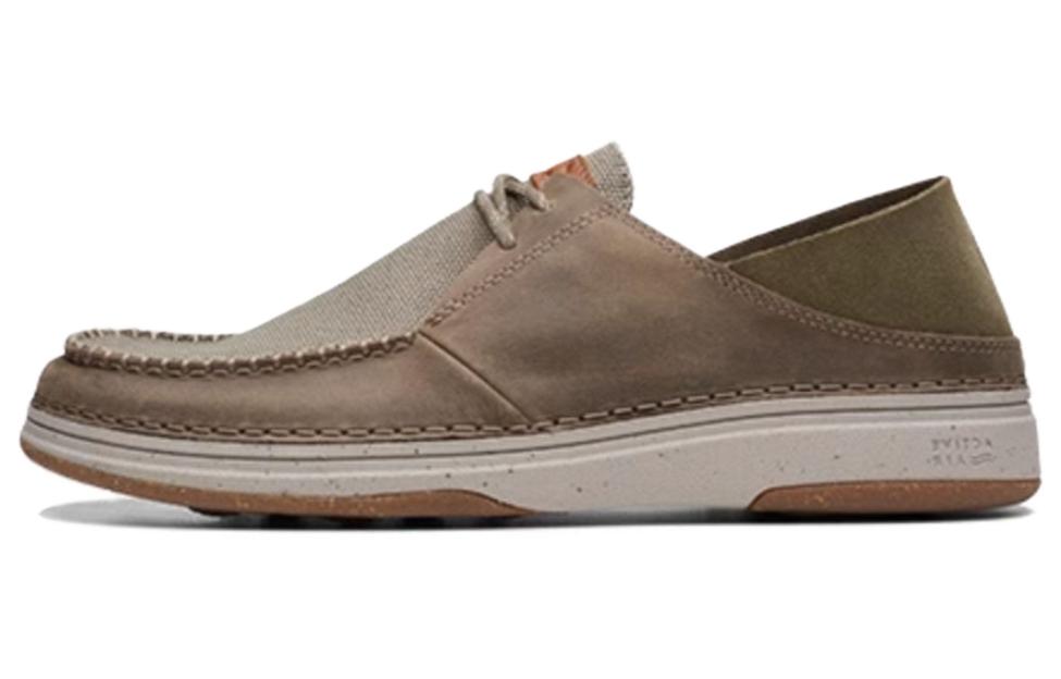 

Clarks Повседневные кожаные туфли мужские оливково-зеленого цвета