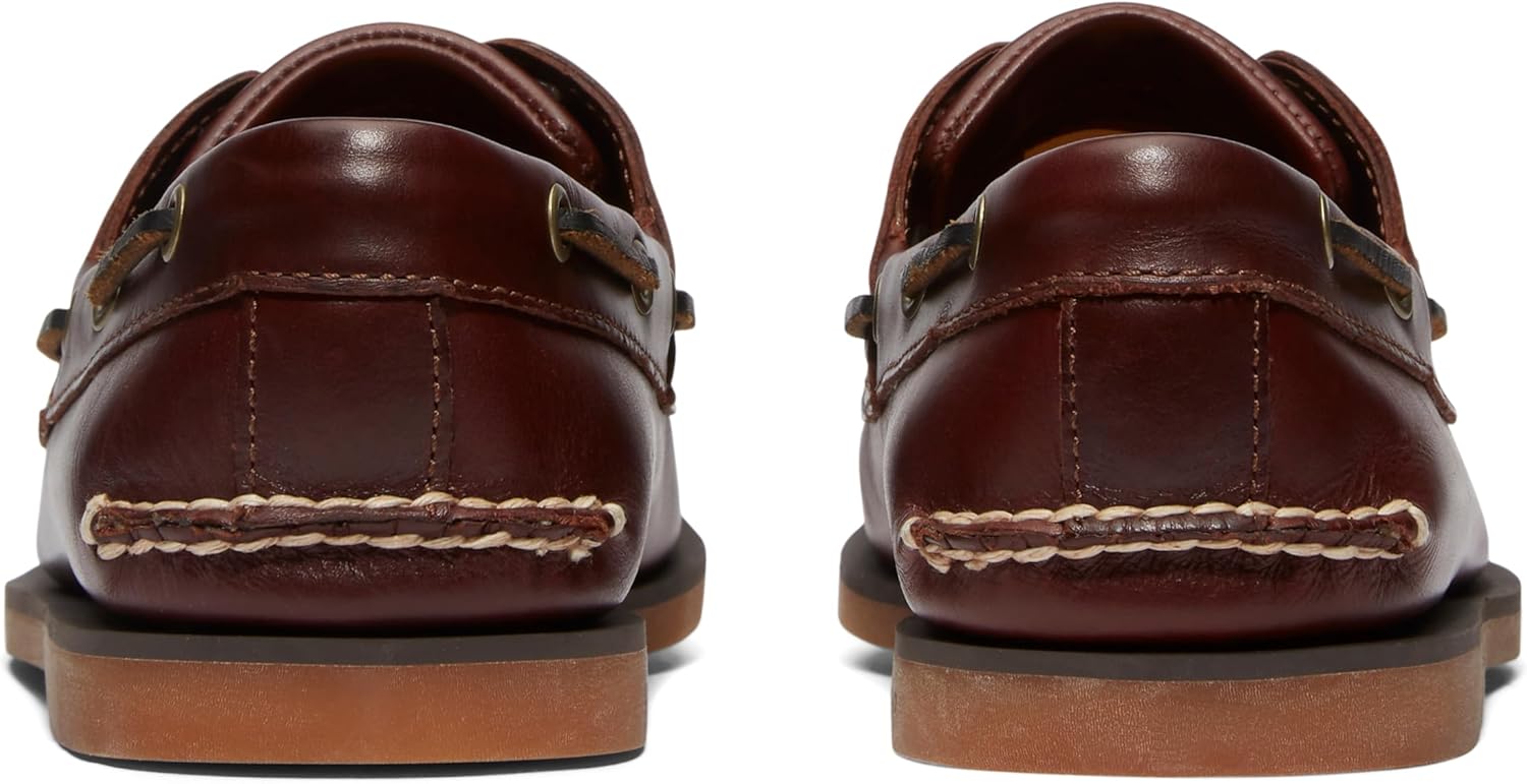 Классические мужские лоферы Timberland с двумя люверсами, Medium Brown Full Grain — фото 3
