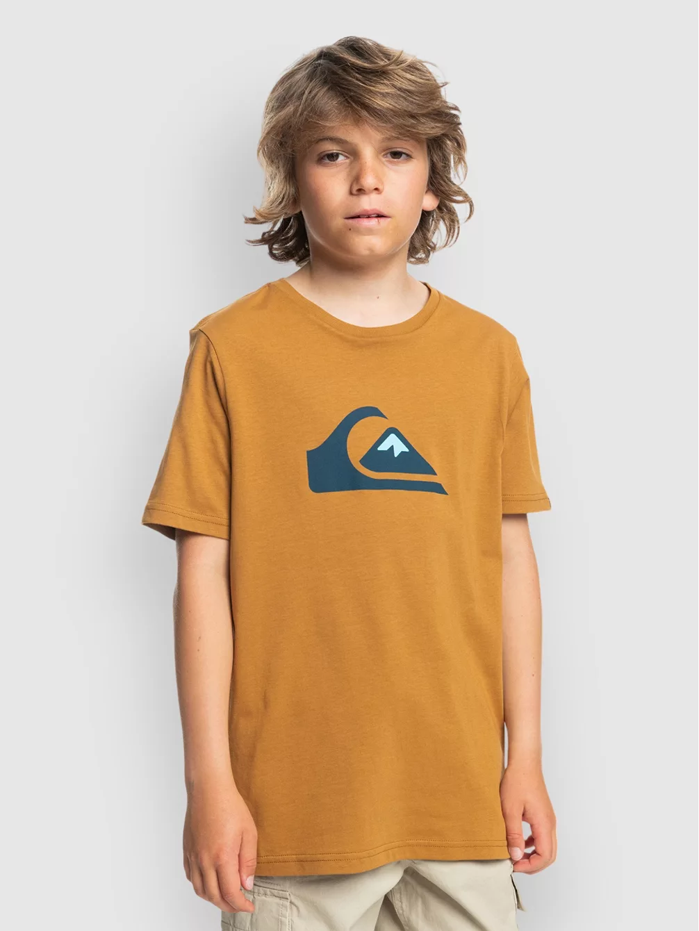 

Футболка Comp с логотипом Quiksilver, коричневый