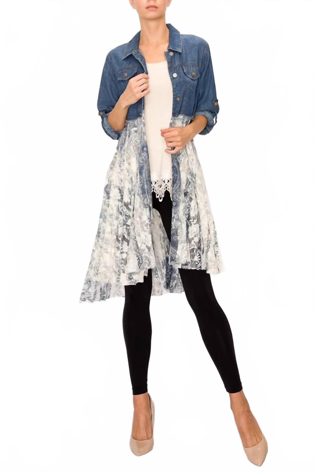 

Куртка Harmony из кружева и денима, цвет Multi Origami, Multi