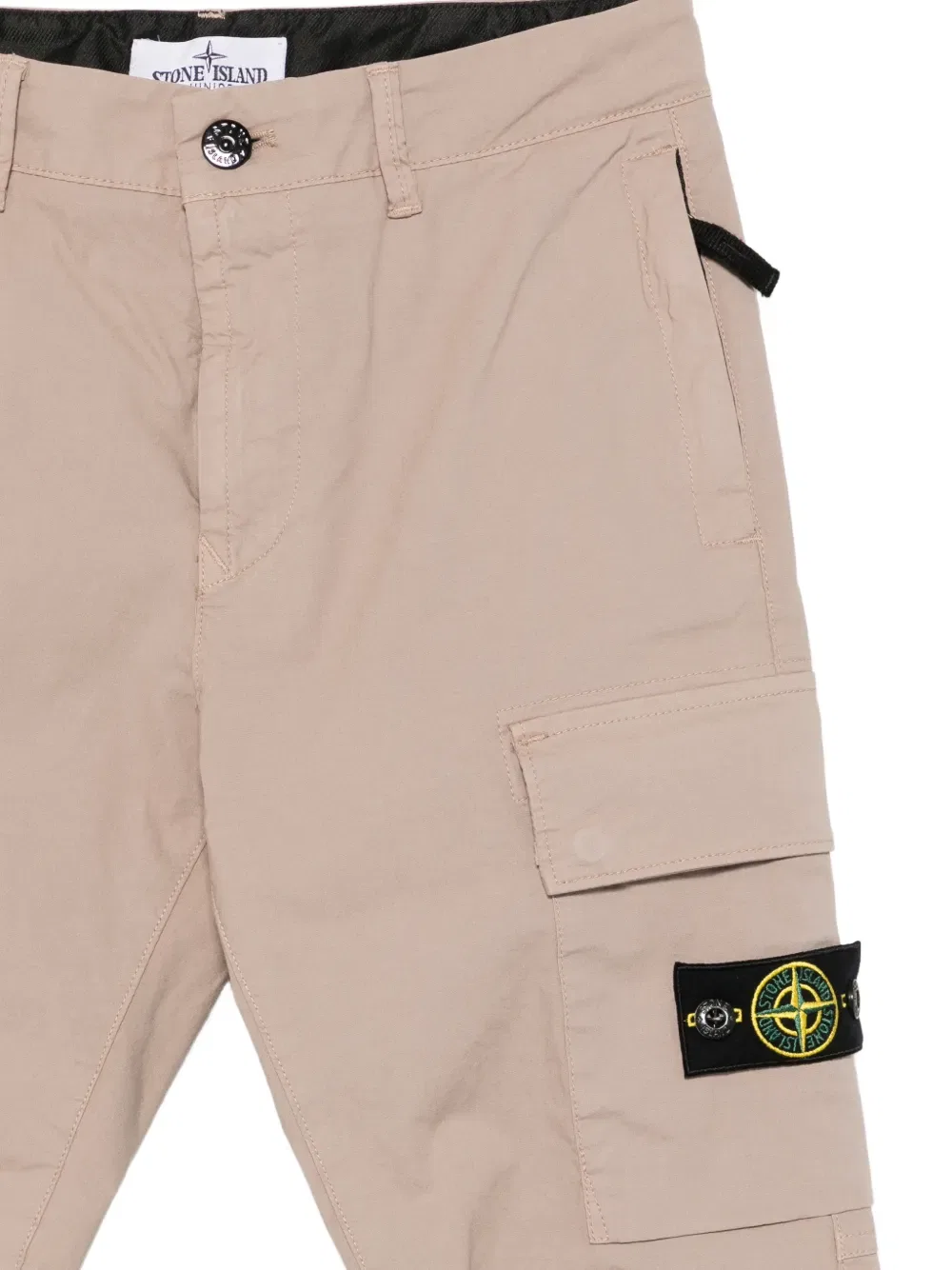 Брюки с накладными карманами Stone Island Junior, нейтральный — фото 3